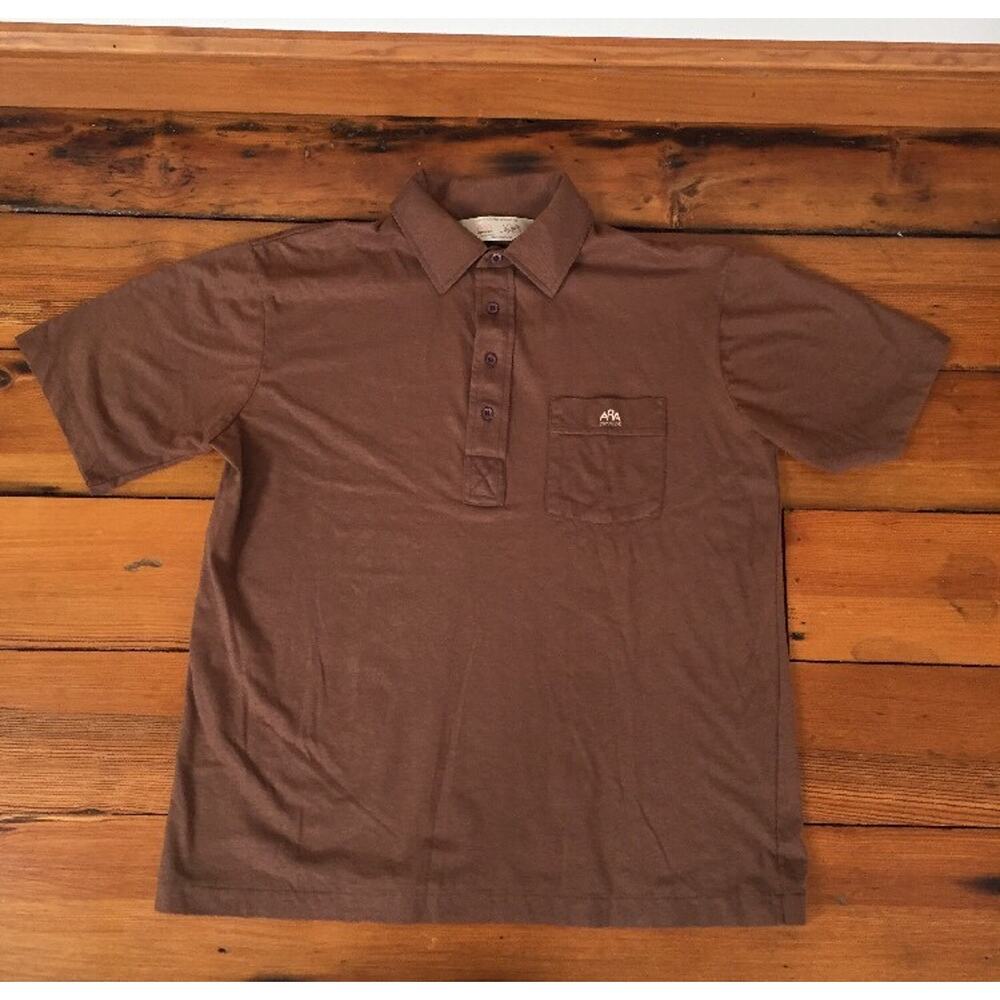 Vintage Aramark ARA Services Cotton Blend Short Sleeve Uniform Polo Shirt L 44"
